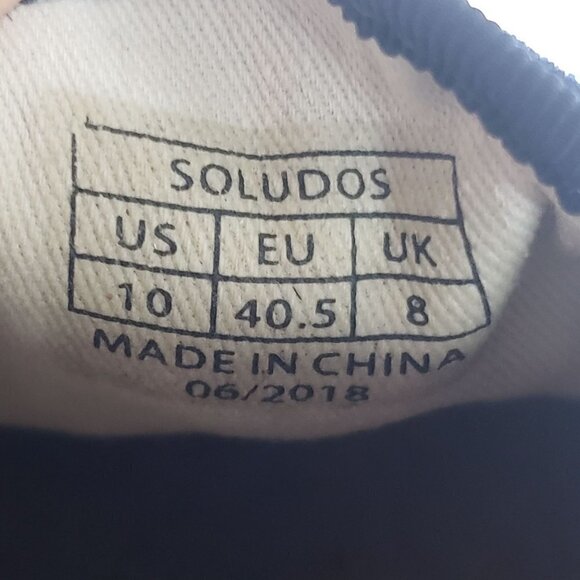 Soludos Velvet Loafers Sheep Stars Blue Slip On Womens 10 - Picture 6 of 8